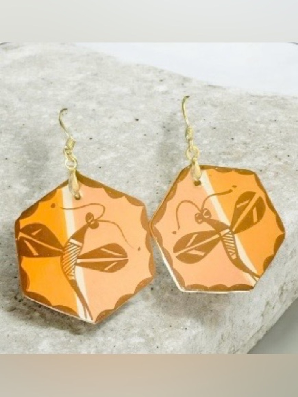 Acoma Pueblo Dragonfly Earrings,NWT